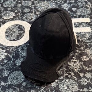 Black Balenciaga Distressed Cap Vintage